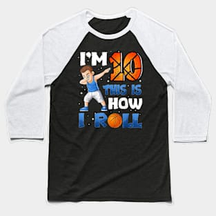 10th Birthday Boy Basketball Ten 10 Year Old Baseball T-Shirt